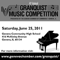 Advertisement: 41st annual Granquist Music Competition: June 25 in Geneva, IL