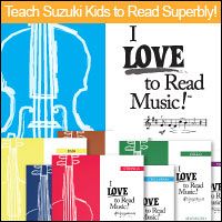 Advertisement: Teach Suzuki Kids to Read Superbly: I LOVE to Read Music!