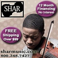 Advertisement: Shar Music: FREE Shipping over $99, 12 month financing with no interest