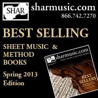 Advertisement: Shar Music: Best Selling Sheet Music and Method Books, Spring 2013 Edition