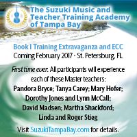 Advertisement: Suzuki Music & Teacher Training Academy of Tampa Bay