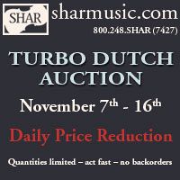 Advertisement: Visit sharmusic.com for Turbo Dutch Auction