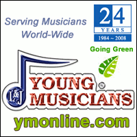 Advertisement: Young Musicians: Serving musicians world-wide since 1984. Now going green.