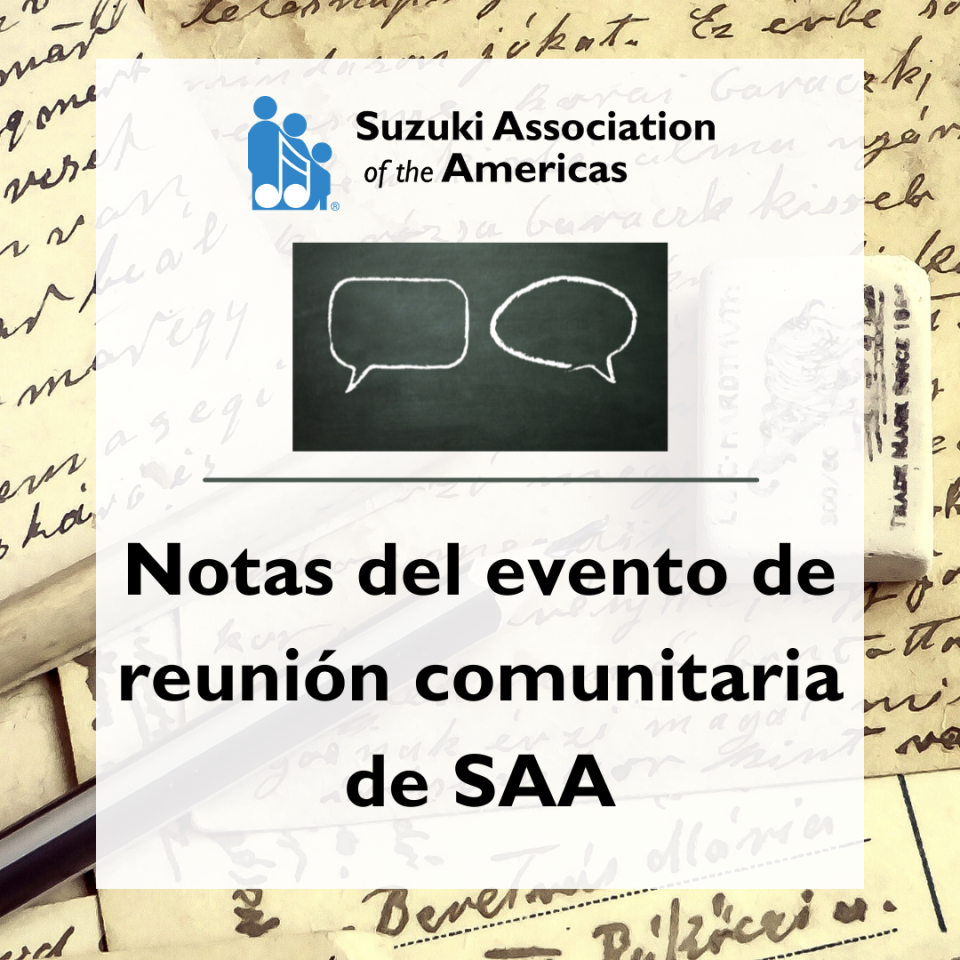 Spanish Community Gathering Notes